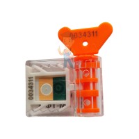 Пломба защёлка Фора - Антимагнитная номерная пломба АМ-ТФ (DUAL), оранжевый