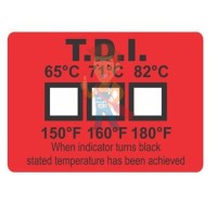 Многоразовая термоиндикаторная наклейка Hallcrest Digitemp 7 - Термоиндикатор для посудомоечных машин Hallcrest TDI Single
