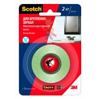 Квадраты монтажные двусторонние клейкие Scotch®, 16 шт./упаковка Квадраты монтажные двусторонние клейкие Scotch®, 16 шт./упаковка - Клейкая монтажная лента Scotch®, для зеркал 19 мм х 1,5 м