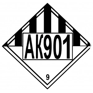 Знак опасности АК 901