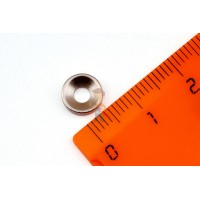 Неодимовый магнит диск 18х2 мм - Неодимовый магнит диск 8х2 мм с зенковкой 3/6 мм, N35