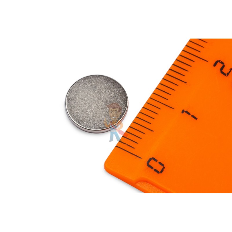 Неодимовый магнит диск 10х1 мм, N52 - фото 2