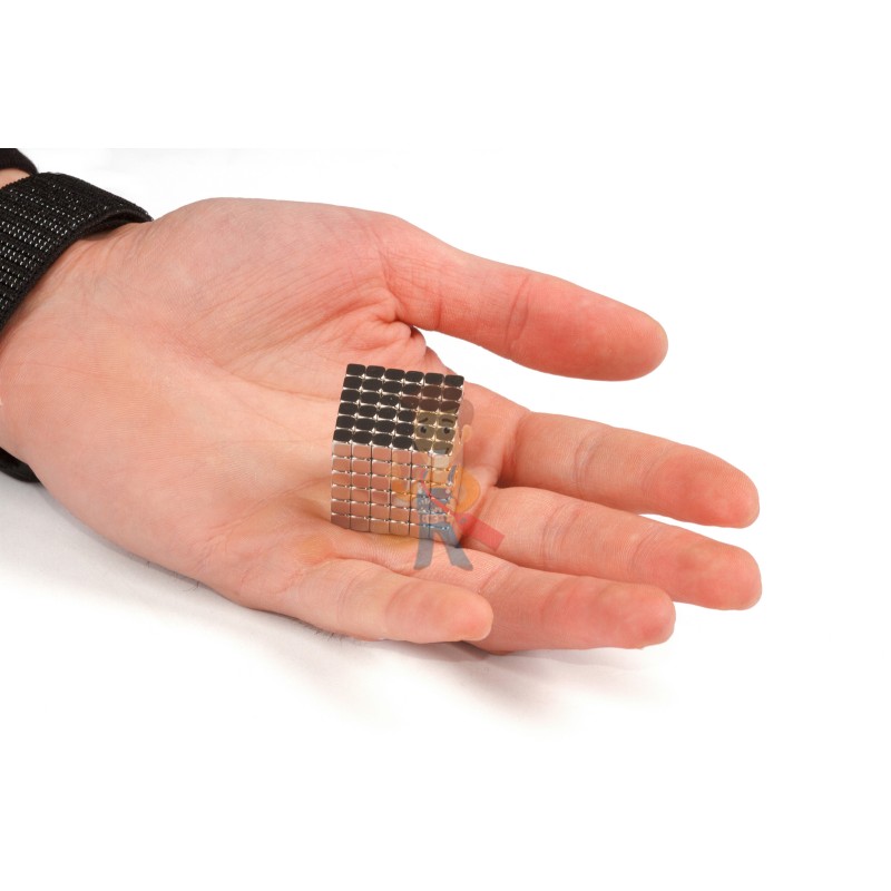 Forceberg TetraCube - куб из магнитных кубиков 5 мм, жемчужный, 216 элементов  - фото 3