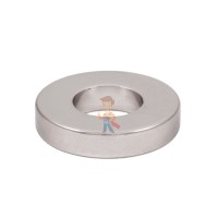 Неодимовый магнит диск Forceberg 20х5 мм с зенковкой 4.5/10, 10 шт - Неодимовый магнит кольцо 25х12х5 мм
