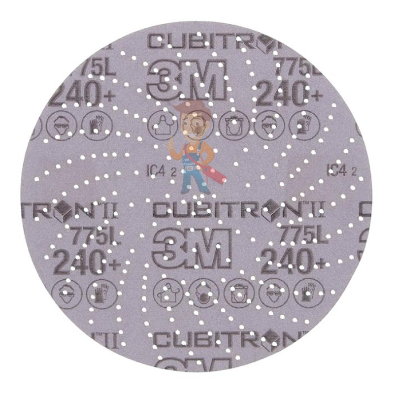 Шлифовальный круг Клин Сэндинг, 240+, 150 мм, Cubitron™ II, Hookit™ 775L, 5 шт./уп.