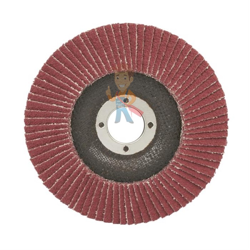 Круг лепестковый торцевой  шлифовальный конический 967A, 125 мм х 22 мм, 40+ - фото 1