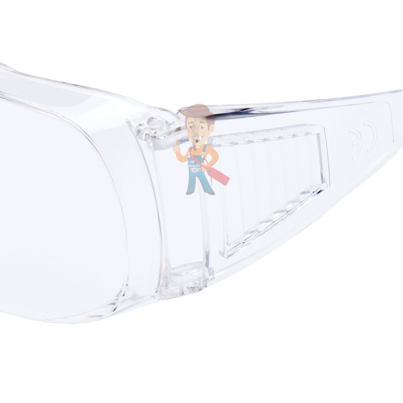 Очки защитные открытые 3М™ Visitor для использования с офтальмологическими очками, прозрачные - фото 2