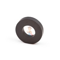Неодимовый магнит диск 8х1 мм с клеевым слоем, 30шт, Forceberg - Ферритовый магнит кольцо 45х22х9 мм