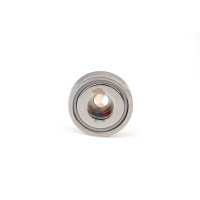 Неодимовый магнит диск 25х5 мм с зенковкой 5.5/10.4 мм, N35 - Магнитное крепление с отверстием В20