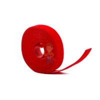 Многоразовые нейлоновые цветные хомуты-липучки Forceberg Home&DIY 150х12 для стяжки и подвязки, 10шт - Многоразовая нейлоновая лента-липучка Forceberg Home & DIY 20 мм для стяжки и подвязки, красная, 5 м