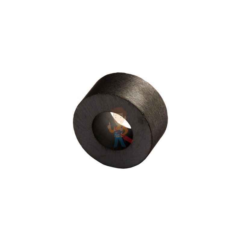 Ферритовый магнит кольцо 20х10х10 мм, 8 шт, Forceberg - фото 2