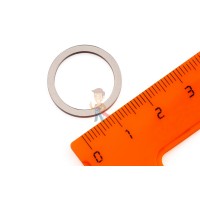 Неодимовый магнит диск Forceberg 20х5 мм с зенковкой 4.5/10, 4 шт - Неодимовый магнит кольцо 20х16х1.25 мм, N33