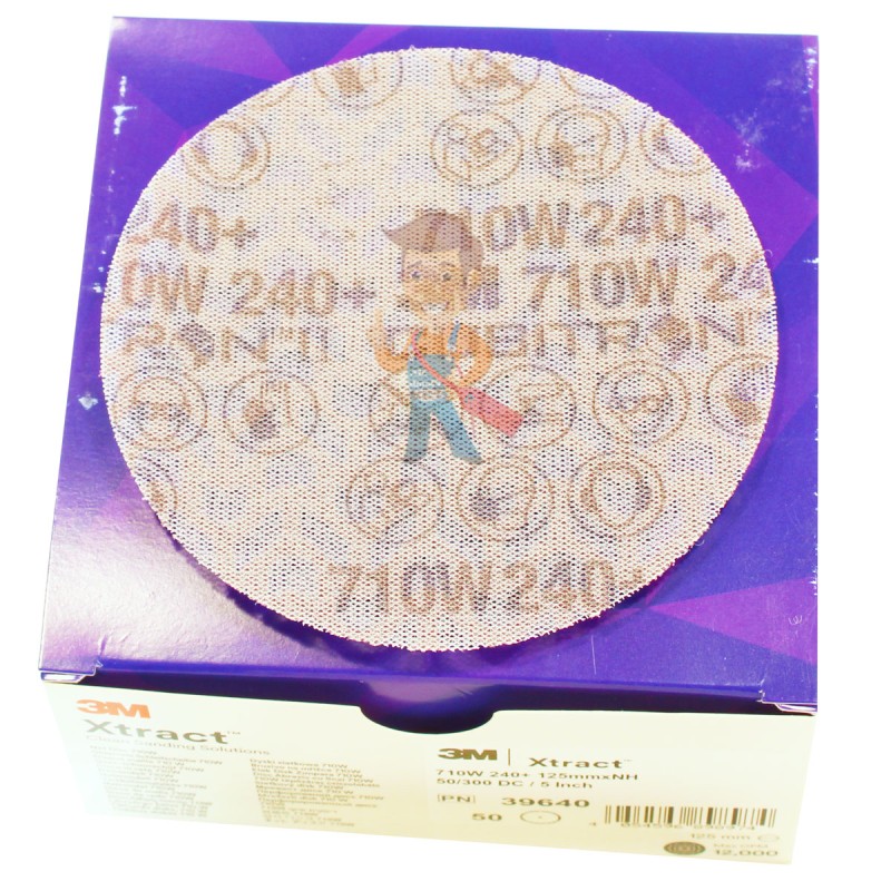 Круг шлифовальный на сетчатой основе Xtract Cubitron II 710W, 240+, 125 мм х NM (10 шт/уп) - фото 3