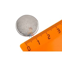 Неодимовый магнит диск 10х7 мм, N35 - Неодимовый магнит диск 20х2 мм