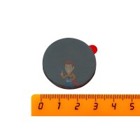 Ферритовый магнит диск 20х3 мм с клеевым слоем, 10 шт, Forceberg - Ферритовый магнит диск 30х3 мм с клеевым слоем, 4 шт, Forceberg