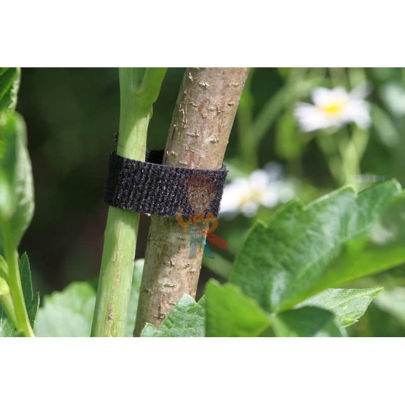 Многоразовая нейлоновая лента-липучка Forceberg Home & DIY 25 мм для стяжки и подвязки, черная, 5 м - фото 4