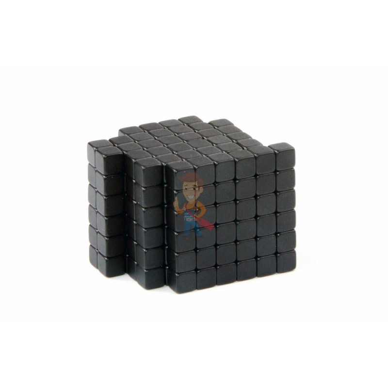 Forceberg TetraCube - куб из магнитных кубиков 5 мм, черный, 216 элементов  - фото 1