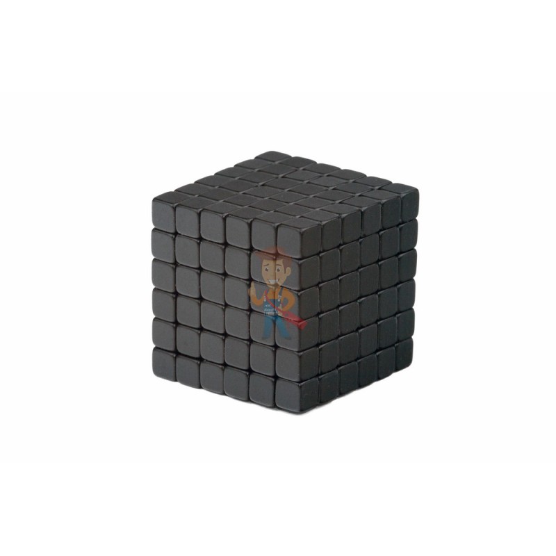 Forceberg TetraCube - куб из магнитных кубиков 5 мм, черный, 216 элементов 