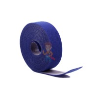 Многоразовые нейлоновые цветные хомуты-липучки Forceberg Home&DIY 150х12 для стяжки и подвязки, 10шт - Многоразовая нейлоновая лента-липучка Forceberg Home & DIY 25 мм для стяжки и подвязки, синяя, 5 м