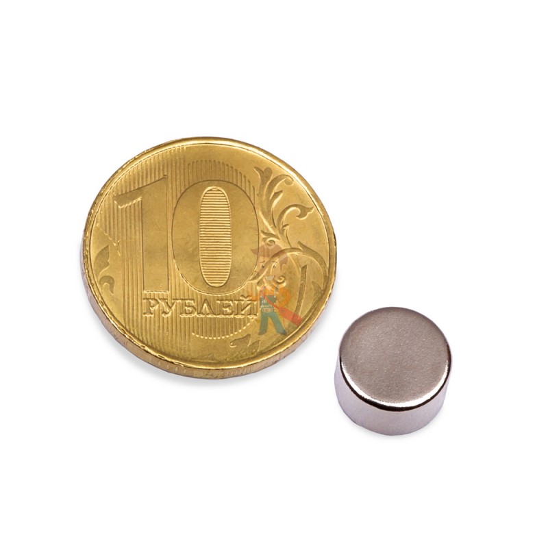Неодимовый магнит диск 8х4 мм, 100 шт, Forceberg - фото 3
