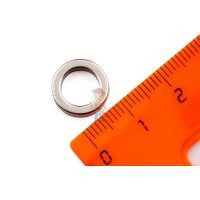 Неодимовый магнит прямоугольник 18х10х1.5 мм с клеевым слоем, 10шт, Forceberg - Неодимовый магнит кольцо 12х8х3 мм, N35