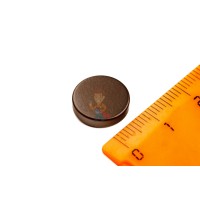 Ферритовый магнит прямоугольник 68х14х14 мм - Неодимовый магнит диск 13х3 мм, черный, N33