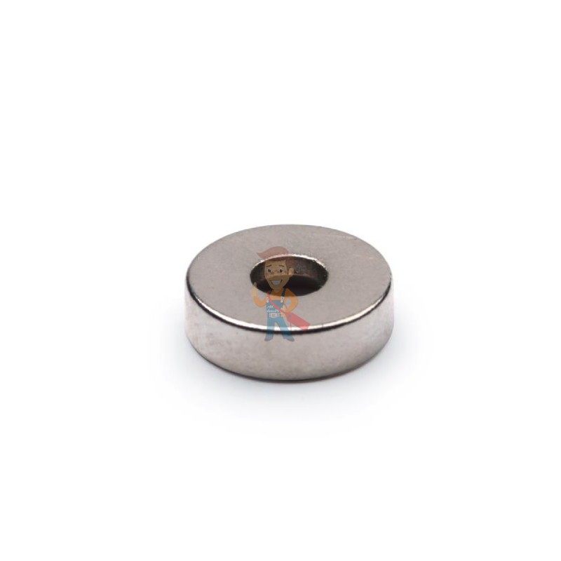 Неодимовый магнит диск 10х3 мм с зенковкой 3.5/7 мм - фото 2