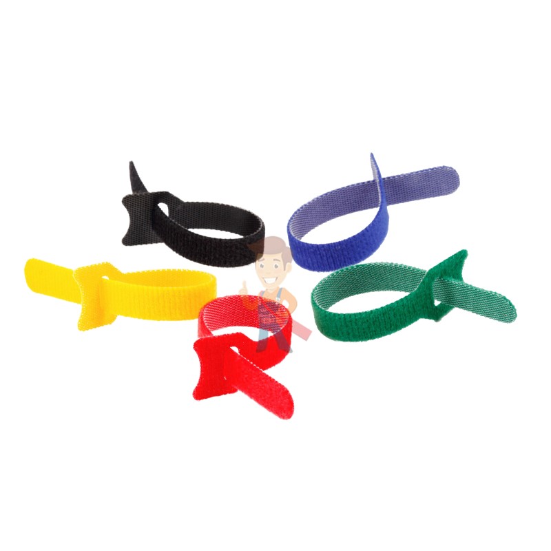 Многоразовые нейлоновые цветные хомуты-липучки Forceberg Home&DIY 150х12 для стяжки и подвязки, 5 шт - фото 7