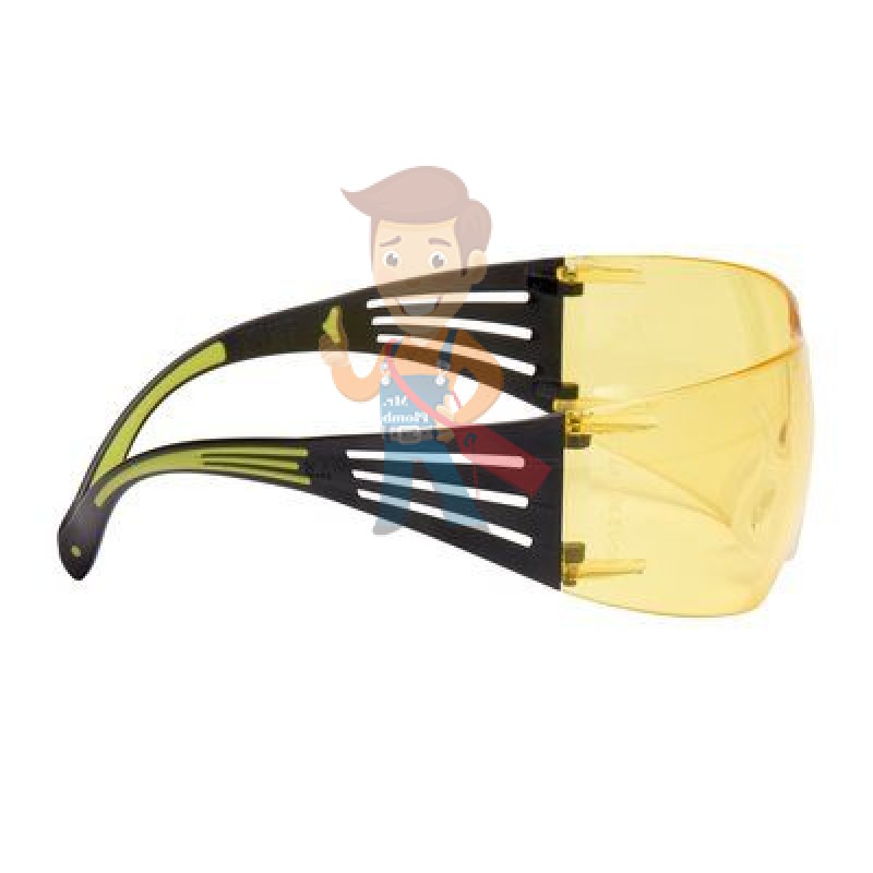 Очки открытые защитные SecureFit™ 403, цвет лин - желтый, с покрытием AS/AF против царапин и запотевания - фото 2