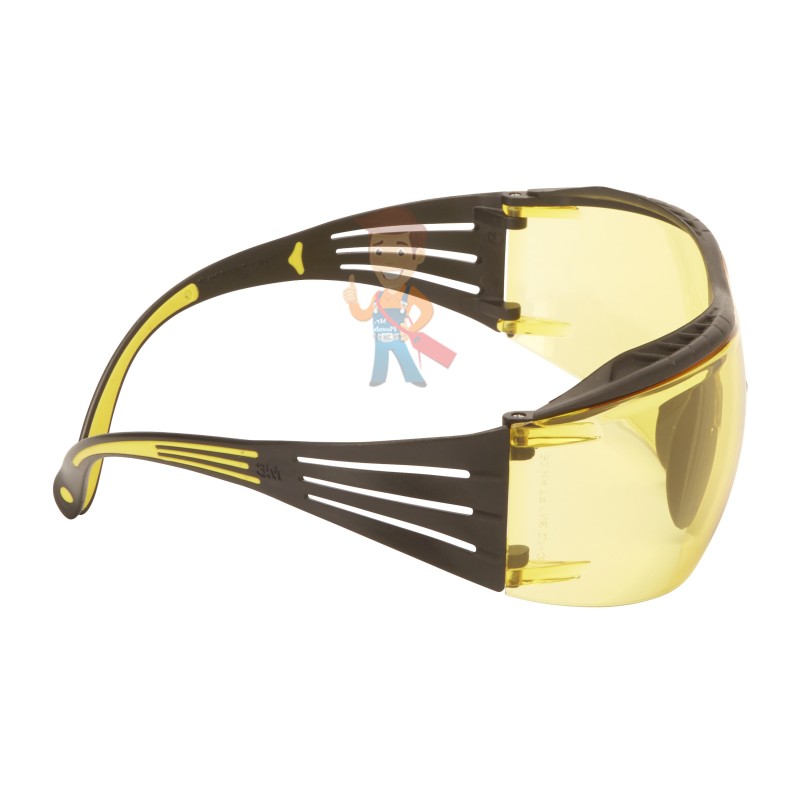 Очки открытые защитные, цвет линз желтый, с покрытием Scotchgard Anti-Fog (K&N) - фото 2