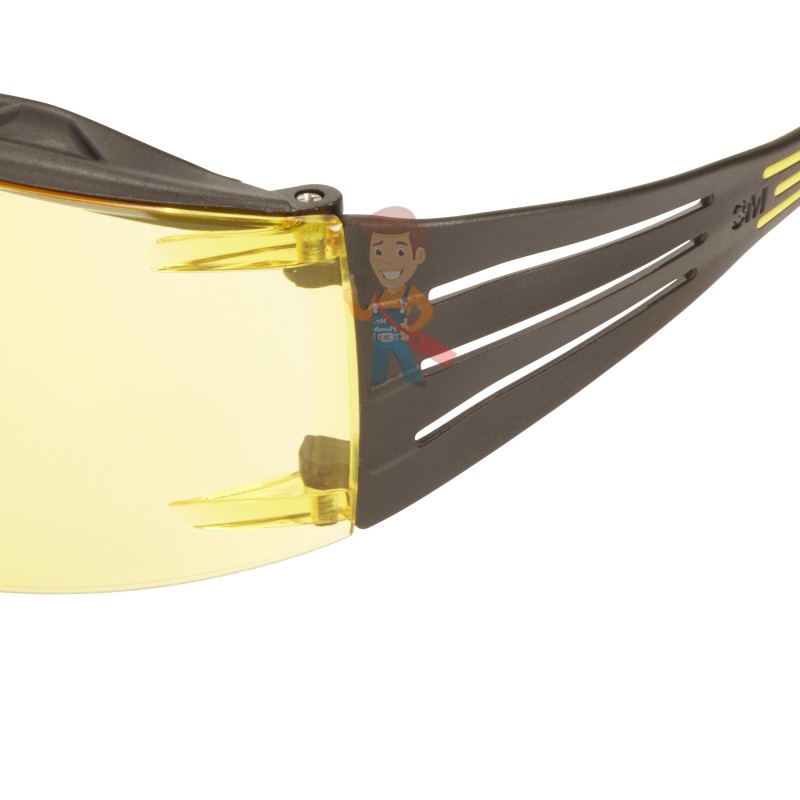 Очки открытые защитные, цвет линз желтый, с покрытием Scotchgard Anti-Fog (K&N) - фото 3
