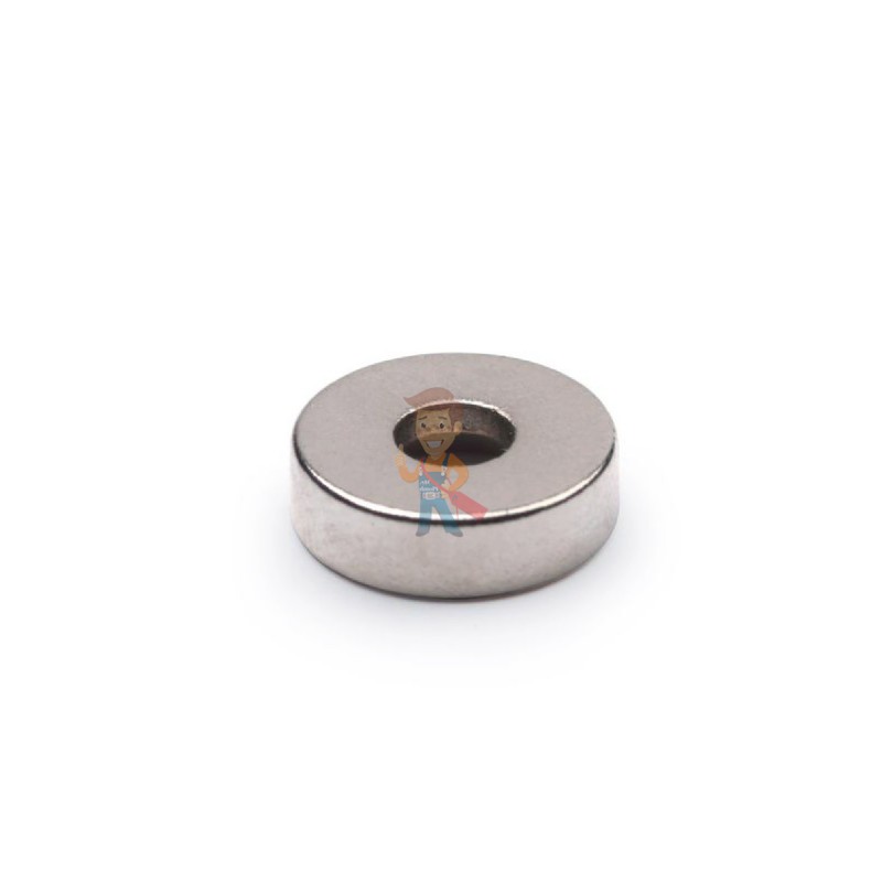 Неодимовый магнит - диск 10х3 мм с зенковкой 3.5/7, 10шт, Forceberg - фото 5