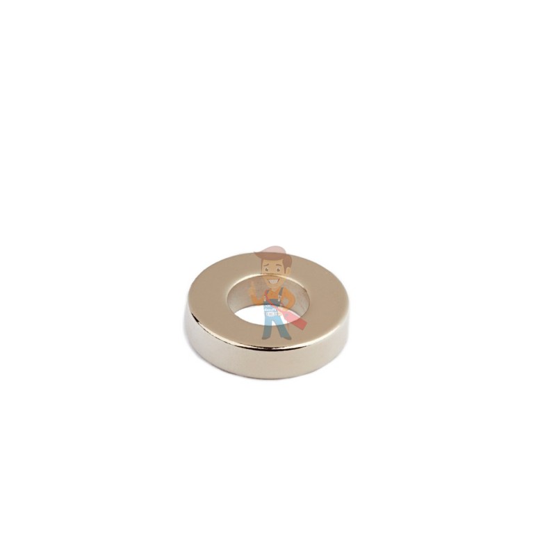 Неодимовый магнит кольцо 20х10х5 мм, N35 - фото 4