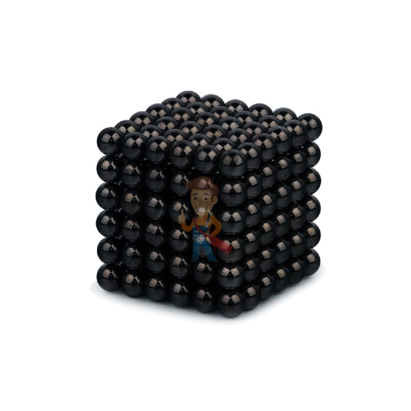 Forceberg Cube - куб из магнитных шариков 6 мм, черный, 216 элементов