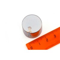 Неодимовый магнит пруток 8х20 мм - Неодимовый магнит диск 22.6х20 мм, N45