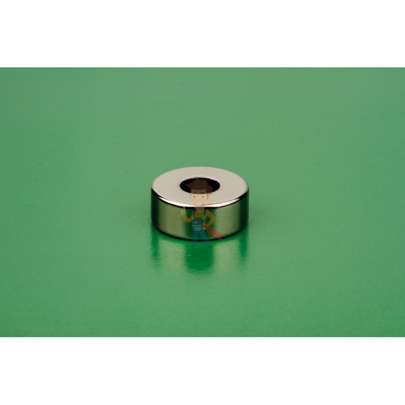 Неодимовый магнит кольцо 25х10х10 мм, N35 - фото 2