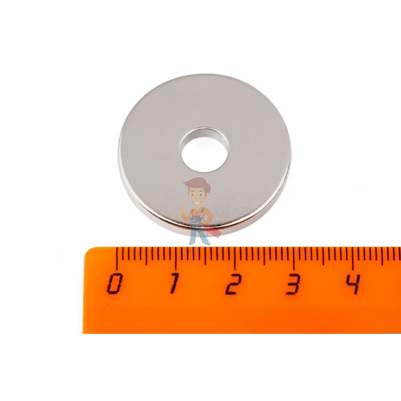 Неодимовый магнит кольцо 30х8.1x3.5 мм, N33SH - фото 1