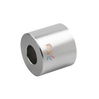 Неодимовый магнит диск 40х10 мм - Неодимовый магнит кольцо 45х20х40 мм, диаметральное