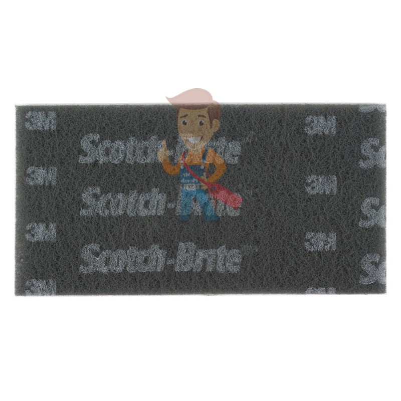 Лист Scotch-Brite MX-HP Лист, S ULF, серый, 114 мм х 228 мм - фото 1