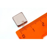Неодимовый магнит диск 15х5 мм с зенковкой 4.5/10 мм - Неодимовый магнит прямоугольник 10х10х5 мм, N33