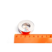 Высечка самоклеящаяся D10 мм - Неодимовый магнит кольцо 40х20х10 мм