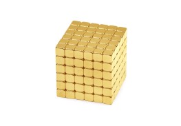 Forceberg TetraCube - куб из магнитных кубиков 5 мм, золотой, 216 элементов 