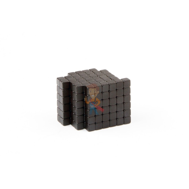 Forceberg TetraCube - куб из магнитных кубиков 4 мм, черный, 216 элементов  - фото 1