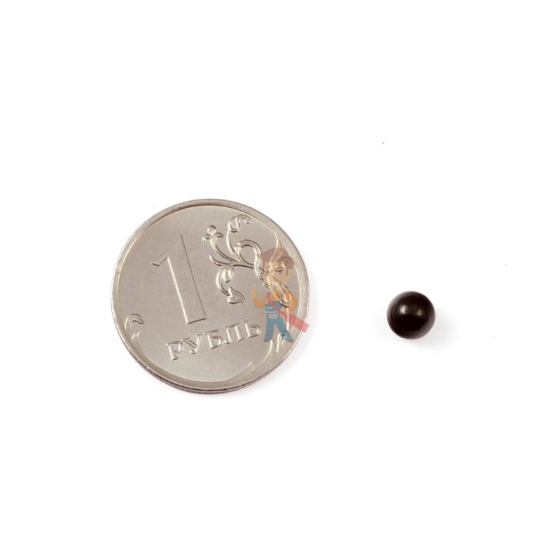 Неодимовый магнит шар 5 мм, черный - фото 2
