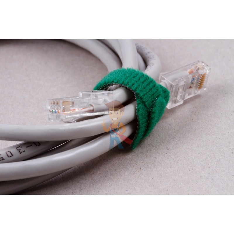 Многоразовые нейлоновые цветные хомуты-липучки Forceberg Home&DIY 150х12 для стяжки и подвязки, 5 шт - фото 8