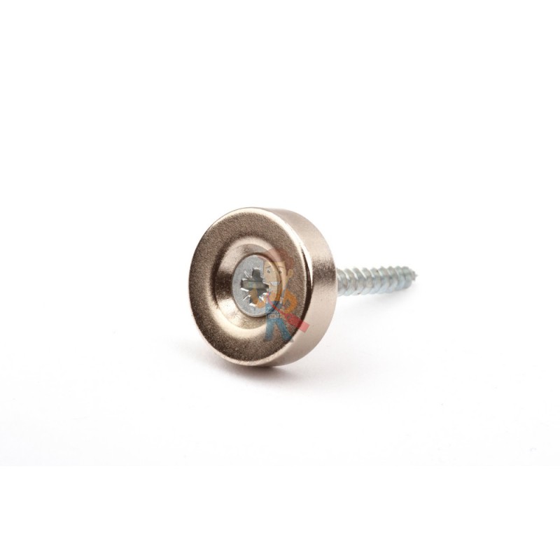 Неодимовый магнит диск 15х4.5 мм с зенковкой 2.5/8 мм - фото 4