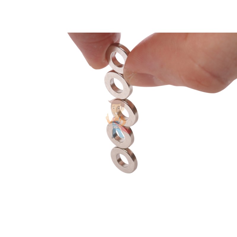 Неодимовый магнит - кольцо 10х5х2мм, 20шт, Forceberg - фото 2