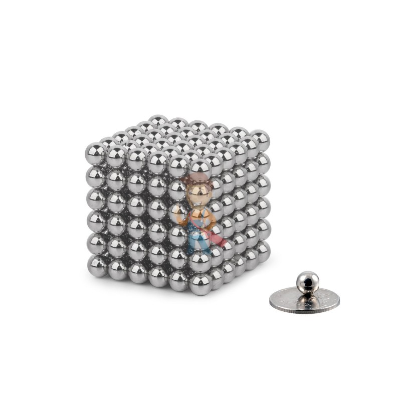 Forceberg Cube - куб из магнитных шариков 7 мм, стальной, 216 элементов - фото 1