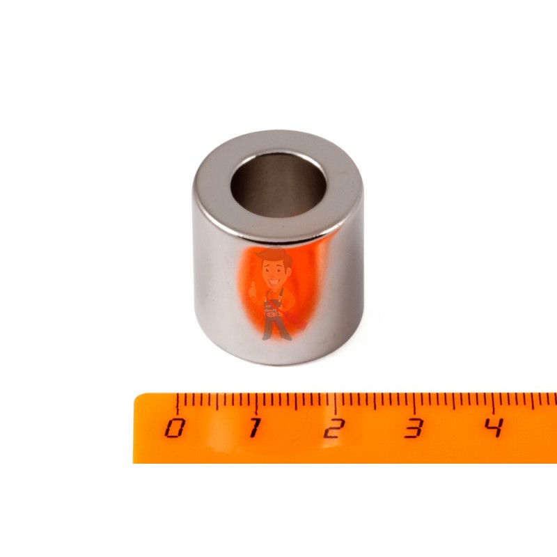 Неодимовый магнит кольцо 22х12х22 мм, N35UH - фото 2