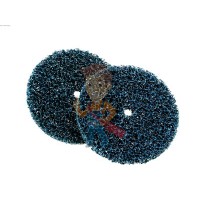 Круг лепестковый торцевой  шлифовальный конический 967A, 125 мм х 22 мм, 40+ - Круг для очистки поверхности CG-DС, S XCS, голубой, 100 мм х 13 мм, 2 шт/уп.